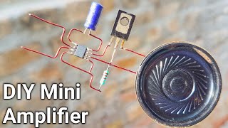 DIY amplifier | 8002d ic amplifier | make a ultra bass mini amplifier at home in hindi | 8002d ic