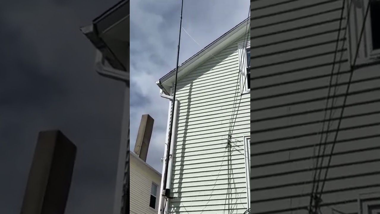 Made some changes to the helium flagpole Now 9dbi flat panel antenna[