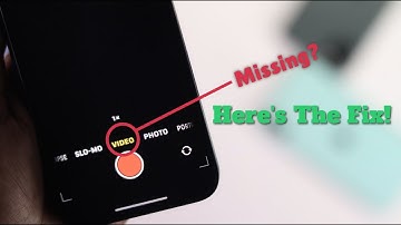 Fixed- iPhone Video Option Disappeared! [Video Option Missing]