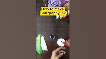 how to make Calligraphy Ink || @artifyhub-ci8vr150  #youtubeshorts  #calligraphy