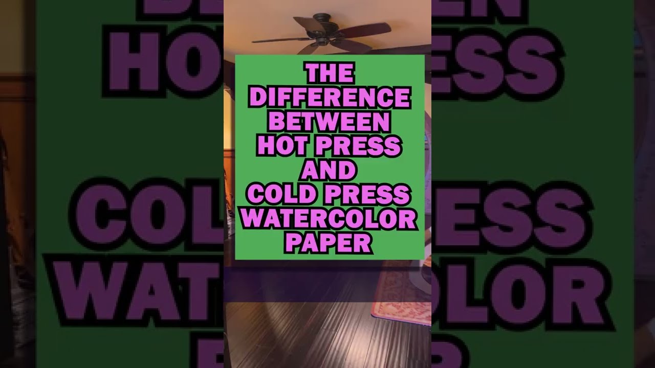 Hot Press vs Cold Press Watercolour Paper Comparison, Watercolour  Demonstration, Loose Watercolo…