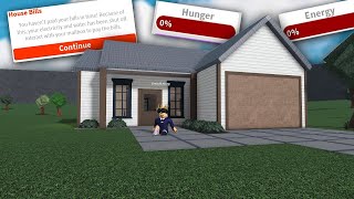the worst day in BLOXBURG HARD MODE