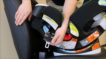 Locking Clip Installation: Rear-Facing Car Seat