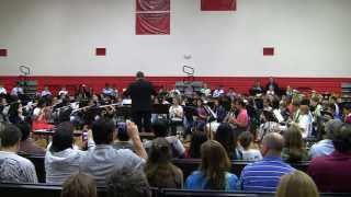 The Fowler Middle School Beginning (6th Grade) Band performs "Comet Ride" - May 09, '13