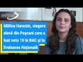 Mălina Harasim, singura elevă din Paşcani care a luat nota 10 la BAC şi la Evaluarea Naţională