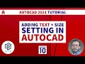 Autocad Text Tutorial | How To Add Text in Autocad 2021