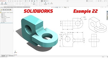 SolidWorks Tutorial – Example 22 | Simple 3D Modeling for Beginners