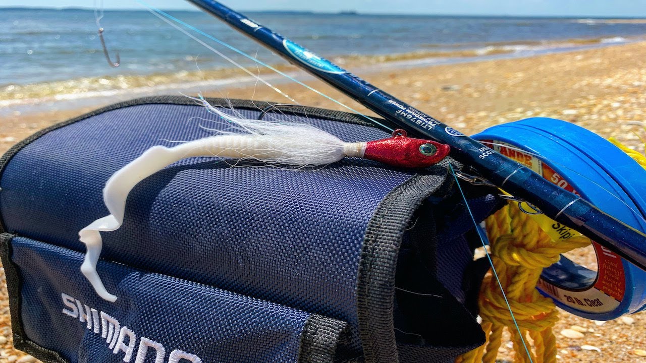 Light Tackle Surf Fishing For Summer Flounder! YouTube
