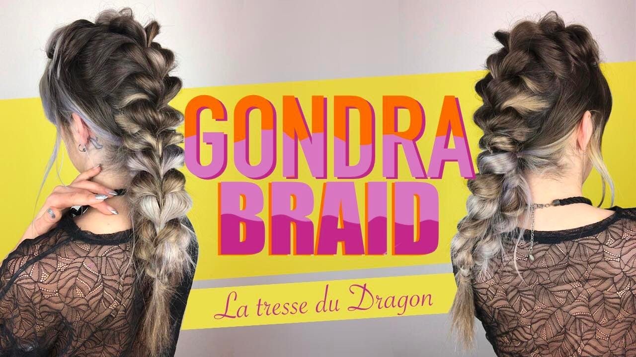 TRESSE collée facile - EASY dragon braid - YouTube