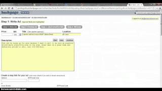 Backpage Ad Posting Tutorial