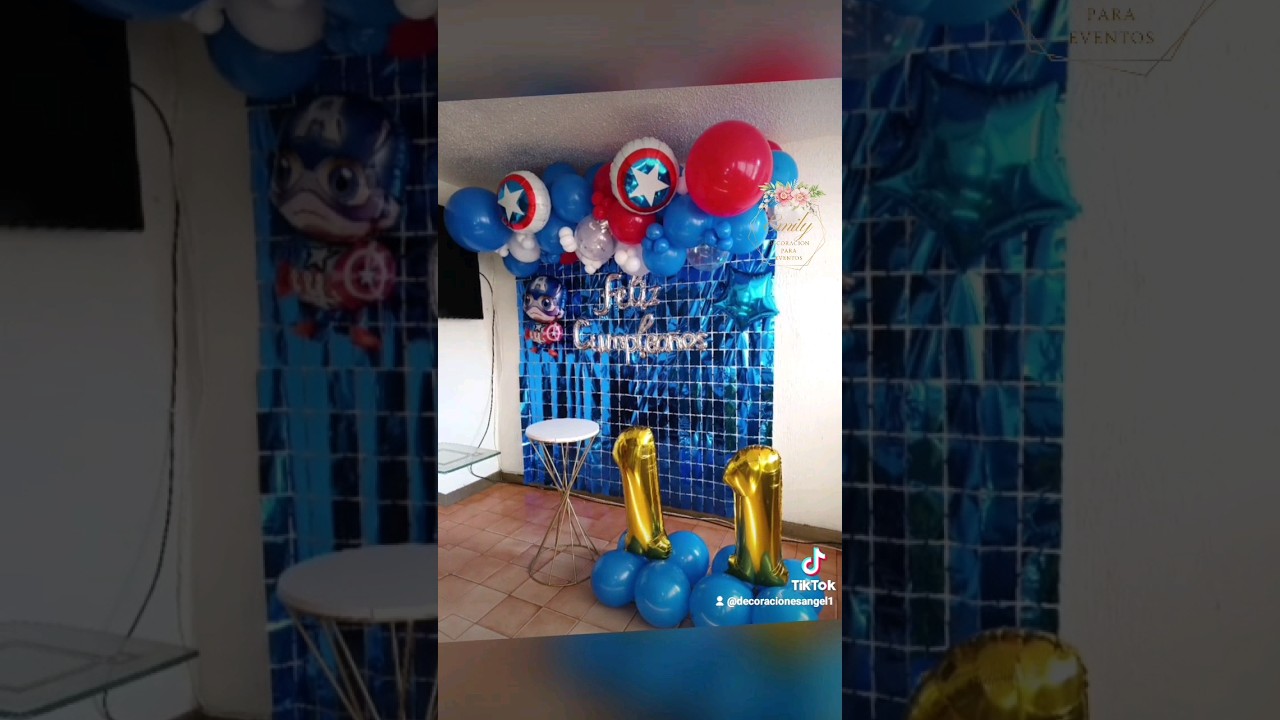 Decoracion Capitan America 