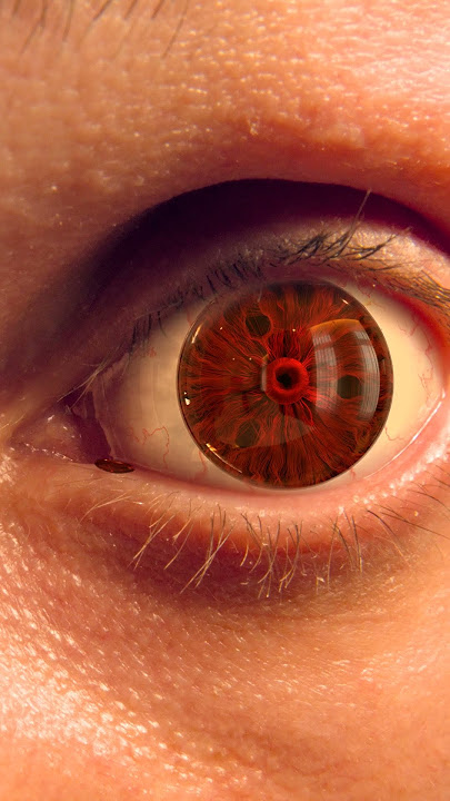 Super Realistic Mangekyou Sharingan in REAL LIFE (Uchiha Itachi): Animated Iris - No 2D Overlay