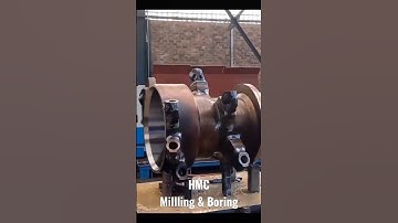 HMC Milling & Boring #shorts #cnc #ytshorts #vmc #hmc #milling #boring #cam #cad #programming #5axis