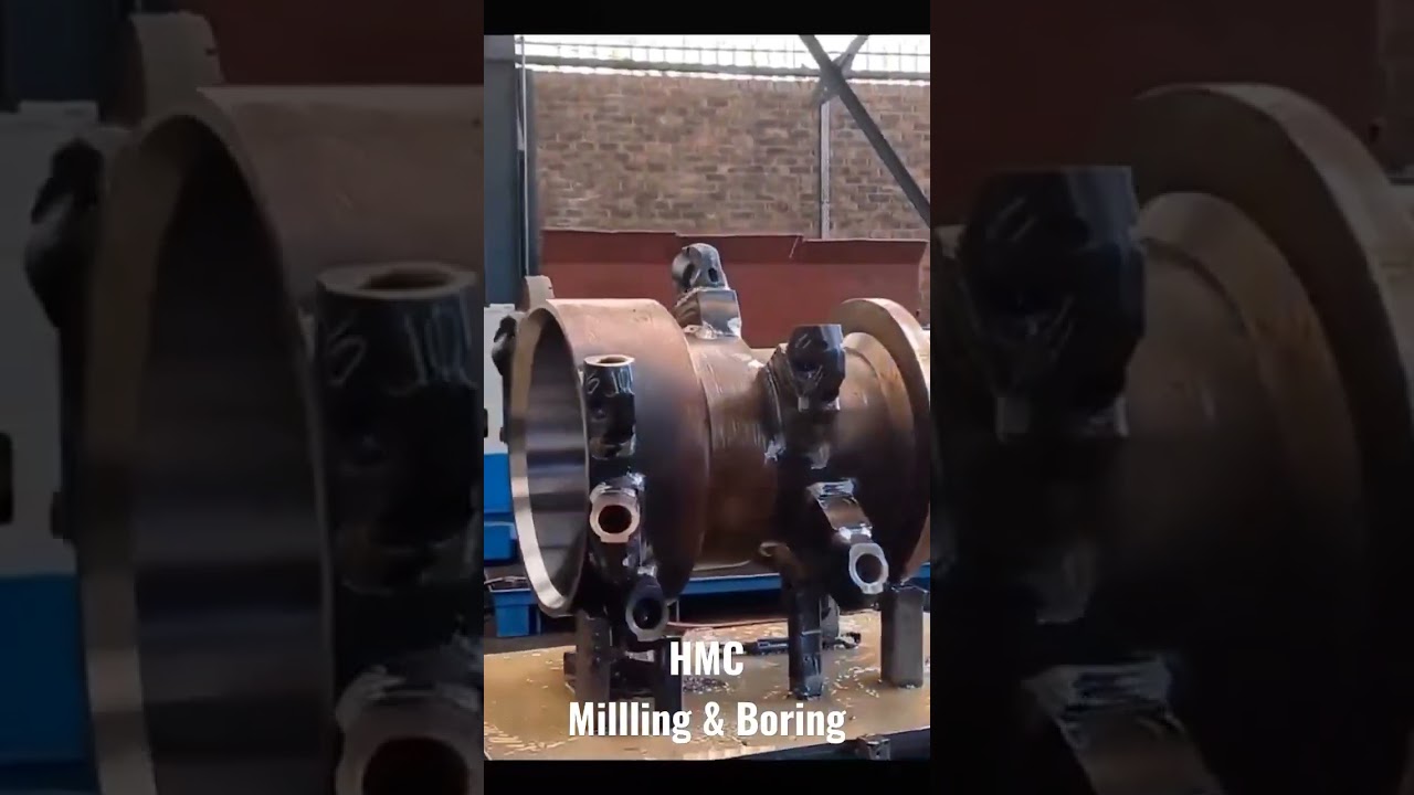 HMC Milling & Boring #shorts #cnc #ytshorts #vmc #hmc #milling #boring #cam #cad #programming #5axis