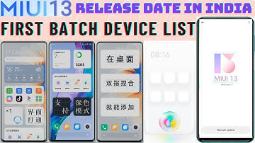 MIUI 13 Update Release Date | New Features | MIUI 13 + Android 12 First Batch Device List | Tamil