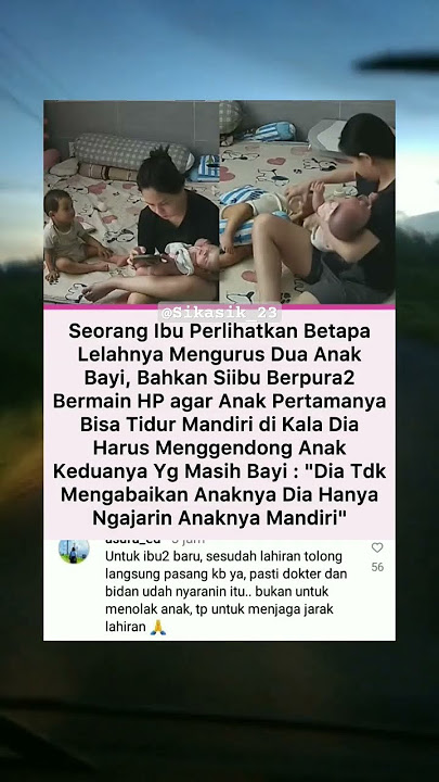 Seorang ibu perlihatkan betapa lelahnya mengurus 2 anak bayi #shortsviral #shortvideo #masukberanda
