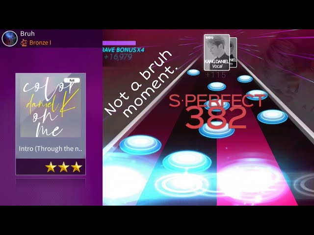 [SuperStar KANGDANIEL Day 1!] Intro (Through the night) [HARD] sightread ALL PERFECT! class=