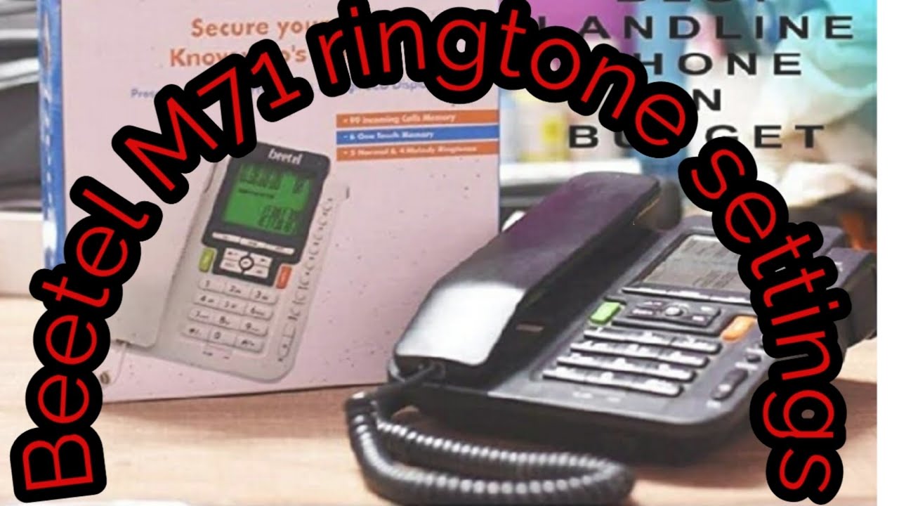Beetel M71 landline phone ringtone settings,no ring fault YouTube