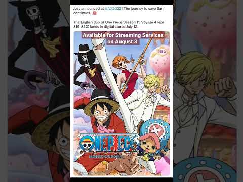 One Piece Season 13 Voyage 4 English Dub Eps 819 0 Lands In Digital Stores July 12 Youtube