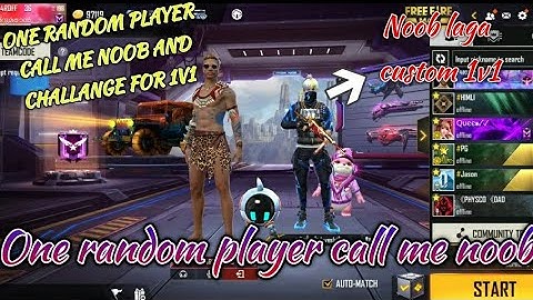 One random player call me noob 😠 and challenge for 1v1😠🤬