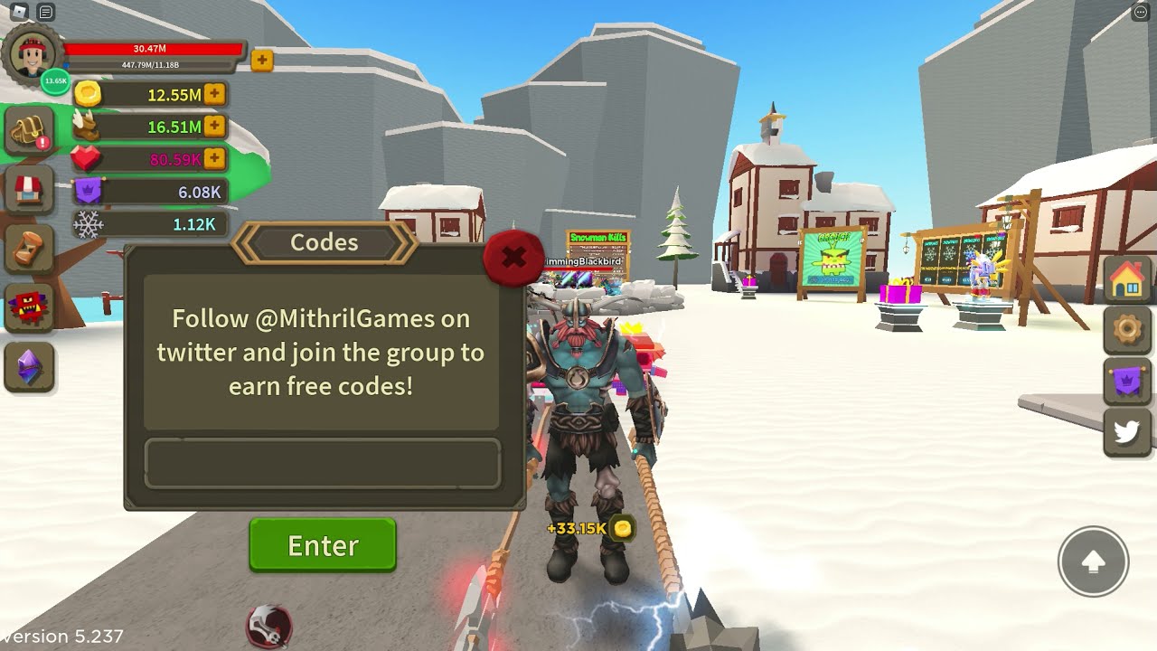  ALL NEW Winter Giant Simulator Codes Roblox YouTube