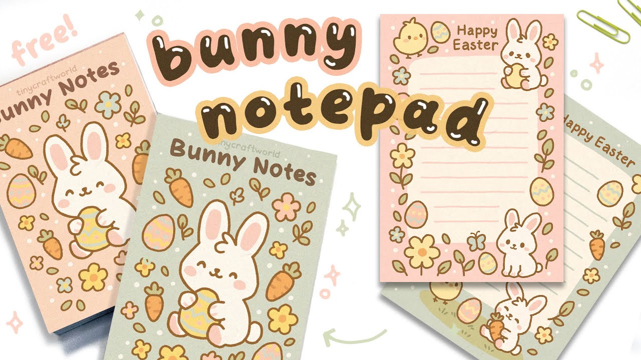 Easter Notepad DIY Easter Tear-Off Notepad | Free Printable Pages | Fun & Easy DIY ...