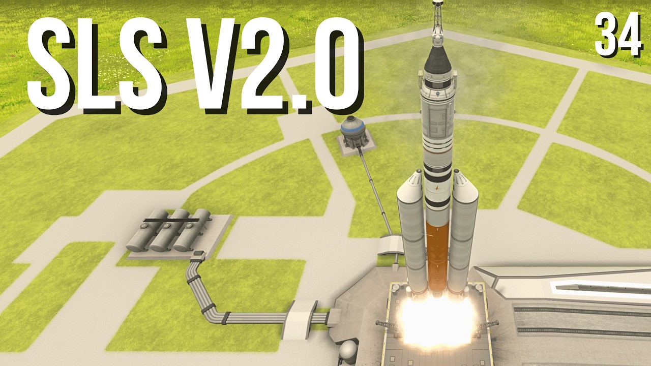 I Built NASA's SLS Inspired Rocket in KSP - YouTube
