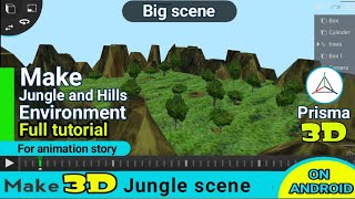 Make 3D jungle environment for animation story on android | 3d animation tutorial | 3d modeling screenshot 4