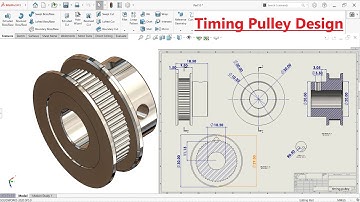 How to Design a Timing Pulley in Solidworks | Solidworks Tutorial