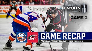 Gm 2: Islanders @ Hurricanes 4\/22 | NHL Highlights | 2024 Stanley Cup Playoffs