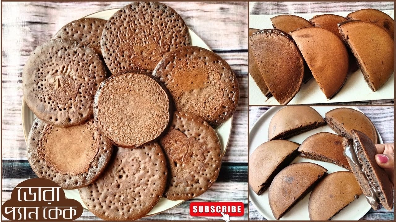 মাত্র ১০ মিনিটেই বাচ্চাদের জন্য সুপার চকলেটি ডোরা প্যান কেক রেসিপি | Dora Cake | Pan Cake Recipe