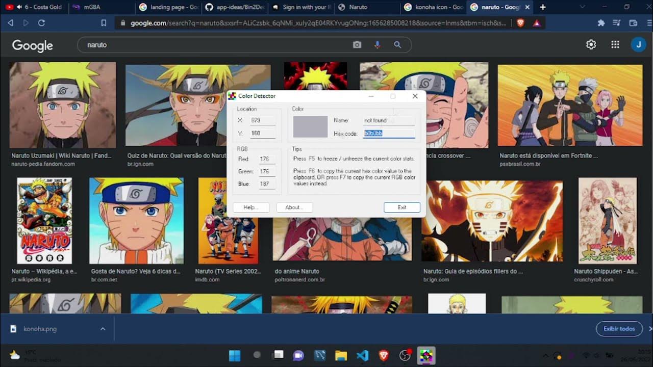 NARUTO SITE HTML + CSS ( site dos animes ) | TIMELAPSE PROGRAMMING ...