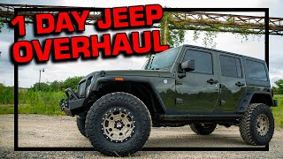 COMPLETE JEEP WRANGLER BUILD IN ONE DAY!!