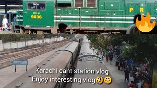 Karachi cant railway station / mehmano ko drop krne gaye