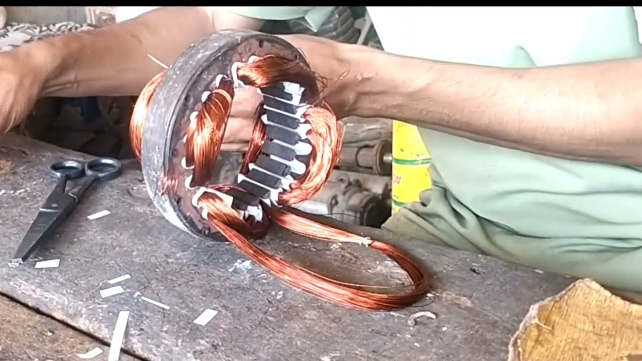 Copper cooler motor winding data in Hindi language