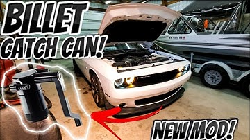 Billet Technology Oil Catch Can install on my Challenger Scatpack 392!! (NEW MOD!!)