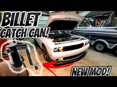 Billet Technology Oil Catch Can install on my Challenger Scatpack 392