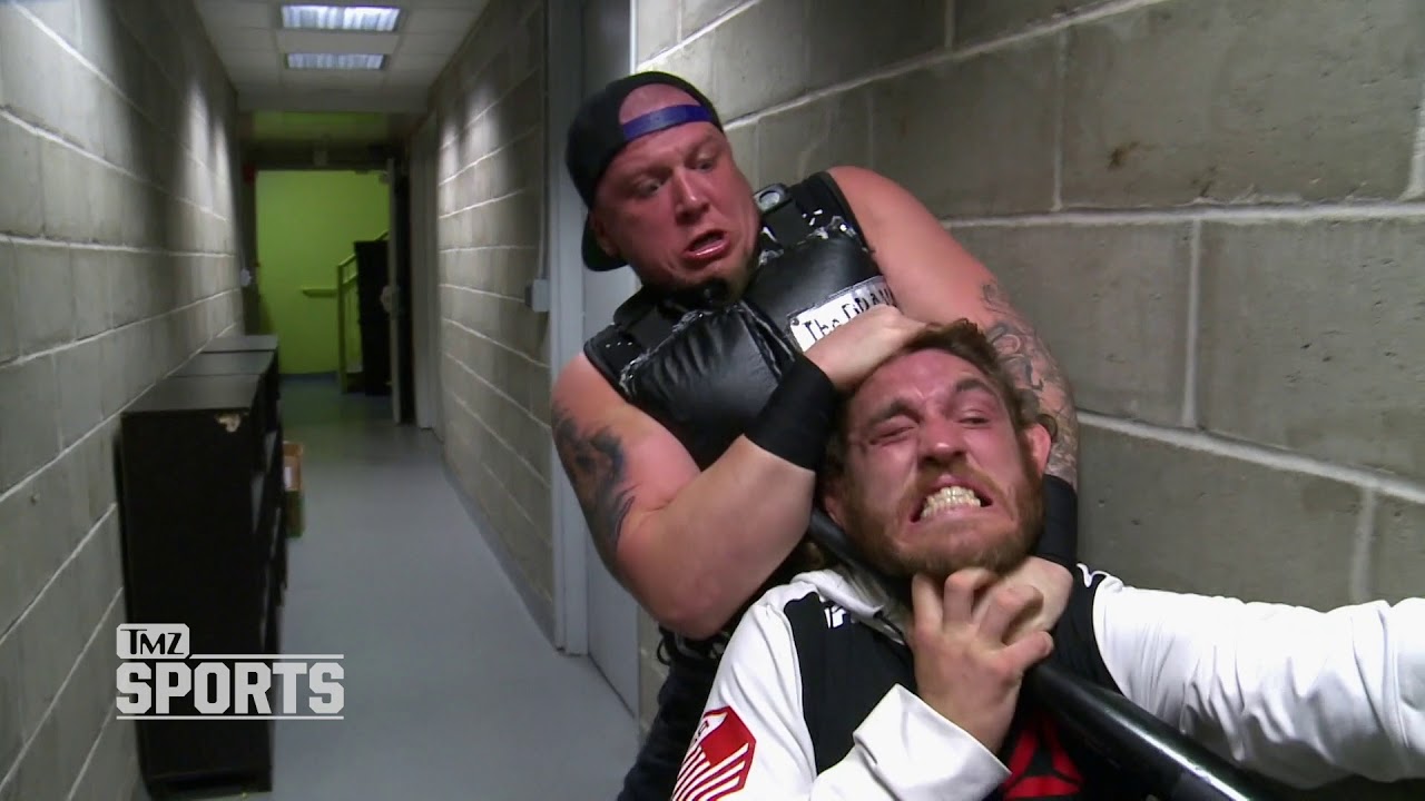 Tom Lawlor attacked during FIGHTLAND Media Day