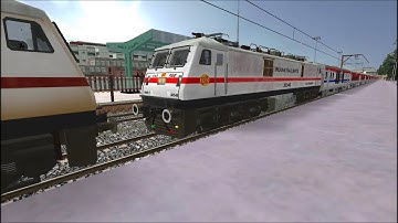 LOCO FAILED 22221 MUMBAI CSMT RAJDHANI EXPRESS RESCUED BY LGD WAP 7 MSTS OPEN RAILS INDIAN RAILWAYS