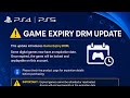 PS4/PS5 Game Expiry DRM Update