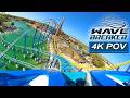 Wave Breaker: The Rescue Coaster (4K Front Seat POV)- SeaWorld San Antonio, San Antonio, TX