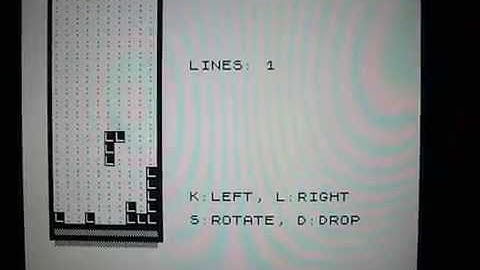 ZX81/ZX01 core running tetris on MIST FPGA board