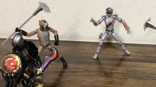 魔神戦隊キラメイジャー　勇動X2　３種　キラメイシルバー　ガルザ　ベチャット　だけで動画を作りました