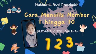 Cara menulis nombor 1 hingga 10 | PDPR PKP2.0 | prasekolah
