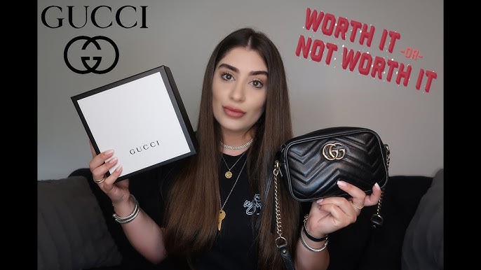 Gucci GG Marmont Matelassé mini bag Black Silver hardware