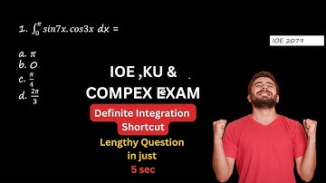 Definite Integration(Part-3) Shortcut for Entrance Exam|IOE & Compex Exam #ioe #compex #maths #math