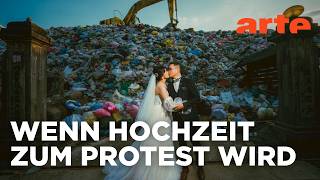 Hochzeit auf der Müllhalde: Wie ein Foto in Taiwan viral ging | Mit offenen Augen | ARTE