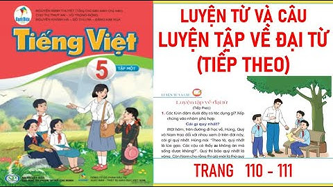 TIẾNG VIỆT LỚP 5 TẬP 1: LUYỆN TẬP VỀ ĐẠI TỪ (TIẾP THEO) SÁCH CÁNH DIỀU MỚI NHẤT