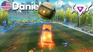 DANIEL has RIDICULOUS Control in Rocket League... (SSL 2v2)