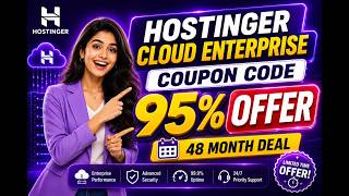 Hostinger Discount Code Cloud Enterprise ₹18,230 OFF 😱 | 48 Month Deal